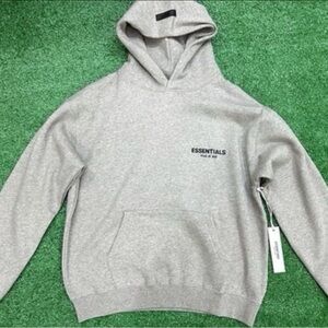 Essentials Fear Of God Dark Oatmeal Hoodie Sz XS